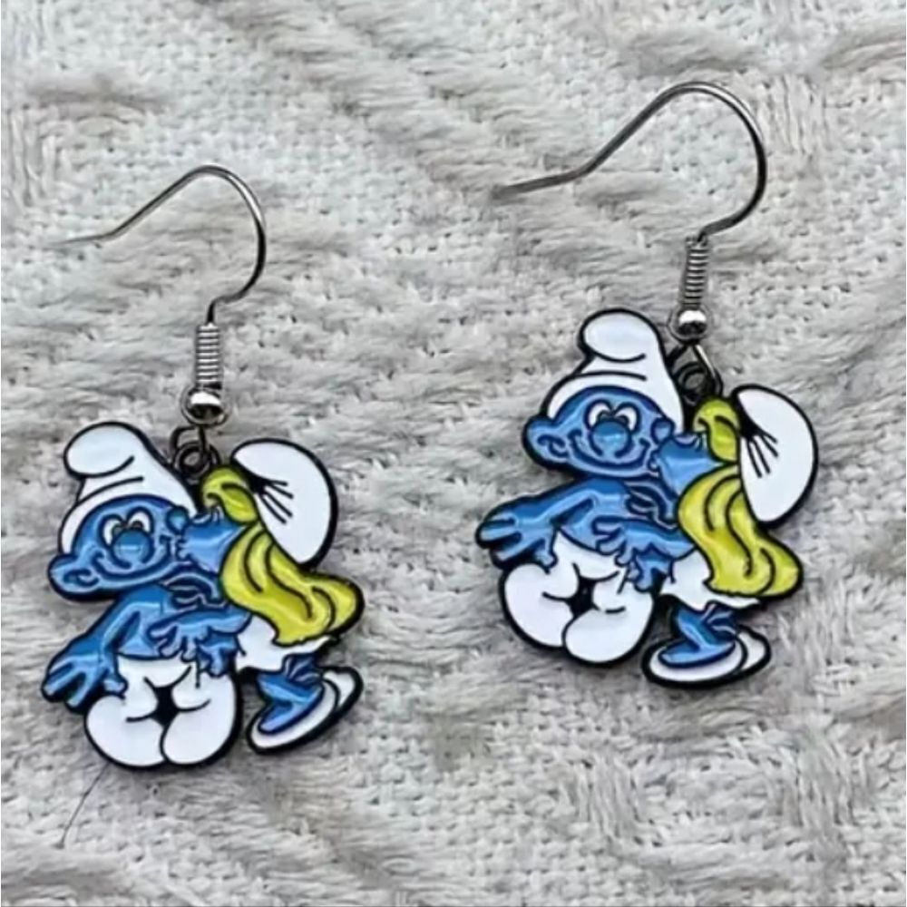 Hand Crafted cartoon earrings - Picture 3 of 6